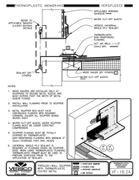 VF-18.2A - Through-Wall Scupper with Thermoplastic Coated Metal CAD drawing