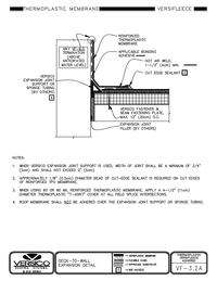 VF-3.2A - Deck-to-Wall Expansion Detail CAD drawing