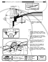 VF-6.1A - Roof Drain with Continuous Membrane CAD drawing