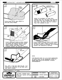 VGC-15.5 EPDM - Outside Corner with Pre-Cut Quick-Applied Corner CAD drawing
