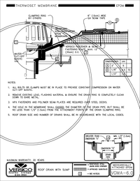 VGMA-6.0 EPDM- Roof Drain with Sump CAD drawing