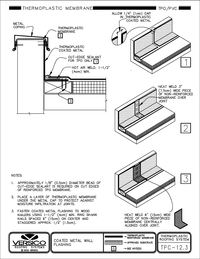 TPC-12.3 TPO-PVC - Coated Metal Wall Flashing CAD drawing