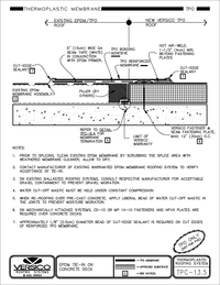 TPC-13.5 TPO - EPDM Tie-In on Concrete Deck CAD drawing
