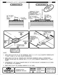 TPC-2.1 TPO - Thermoplastic Membrane Splices CAD drawing