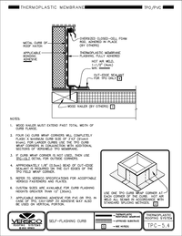 TPC-5.4 TPO-PVC - Self-Flashing Curb CAD drawing