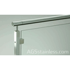 AGS Stainless, Inc. - Cable Rail Stainless Steel Glass Railing w/ Post Stem Reducer <BR><BR>