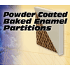 American Sanitary Partition Corp. Powder-Coated<BR>Baked Enamel<BR>Partitions<BR><BR>