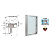 C. R. Laurence Company Narrow Inset Aluminum Framed Windows<BR><BR>