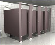 Hadrian Inc. Headrail Braced Toilet Partitions (Powder coated)<BR><BR>