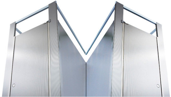 Hadrian Inc. Floor Mounted Toilet Partitions (Stainless steel)<BR><BR>
