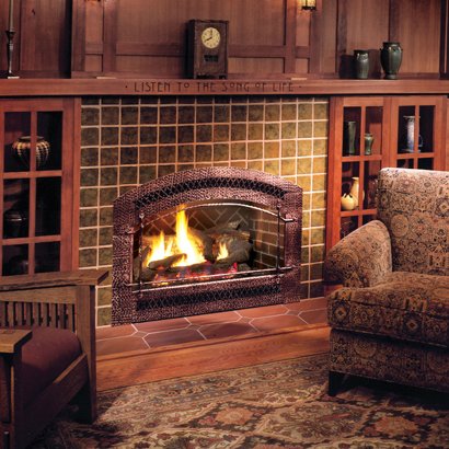 Travis Industries Manufactured Fireplace, Gas
