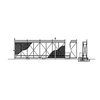 Tymetal Corp. Rail Drive Operator with Box Frame Roller Gate System<BR><BR>