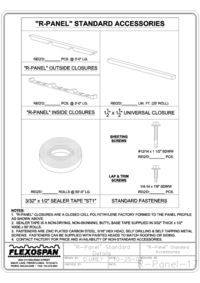 Building Product: Metal Building Panel - R-Panel [101e614] | ARCAT