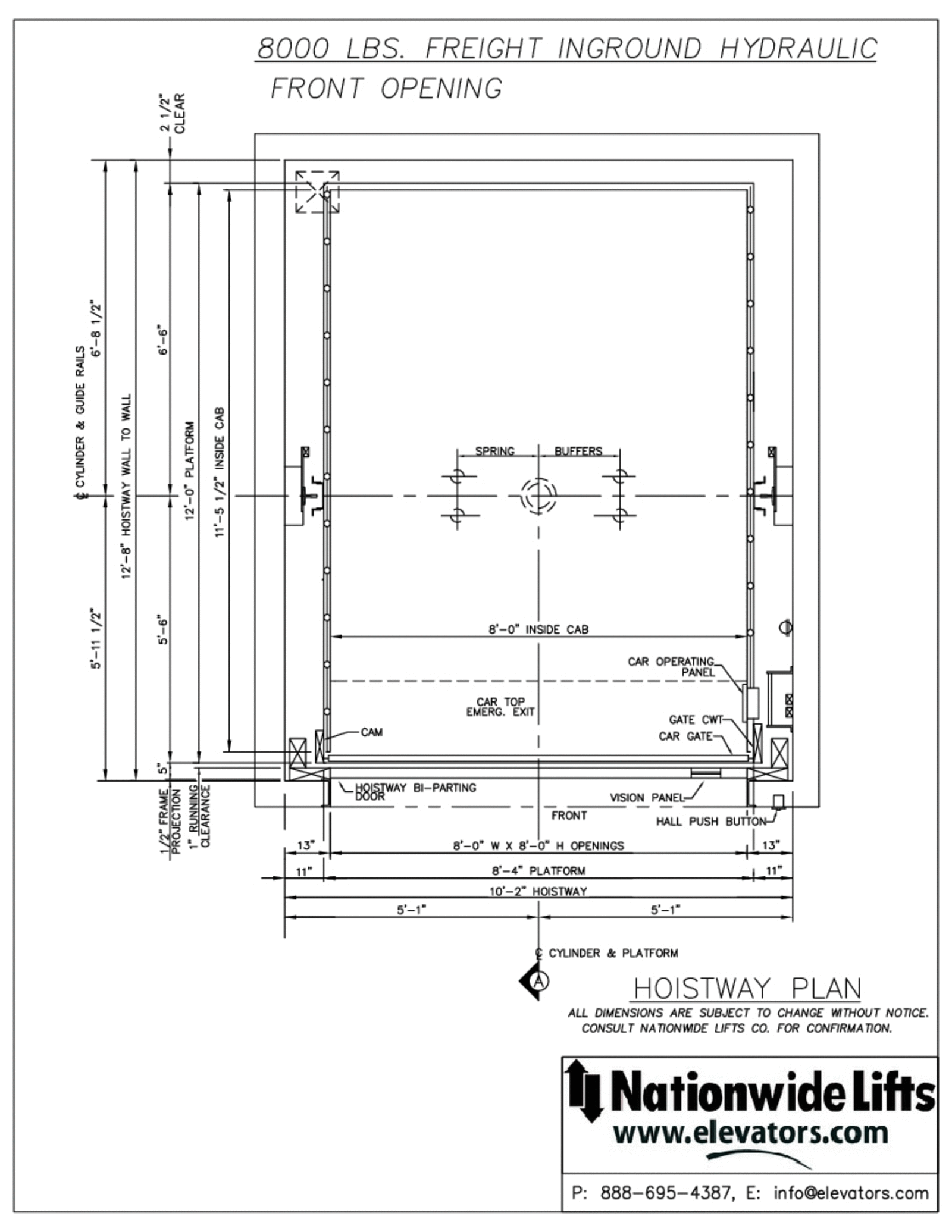 Hydraulic Freight Elevators Conveying Equipment Download Free CAD