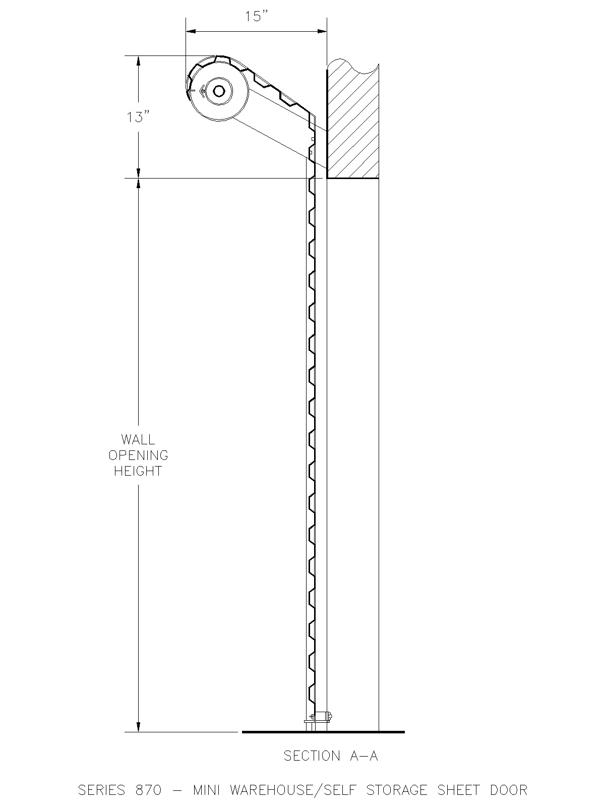 storage roll up doors on Overhead Door Corporation Cad Arcat