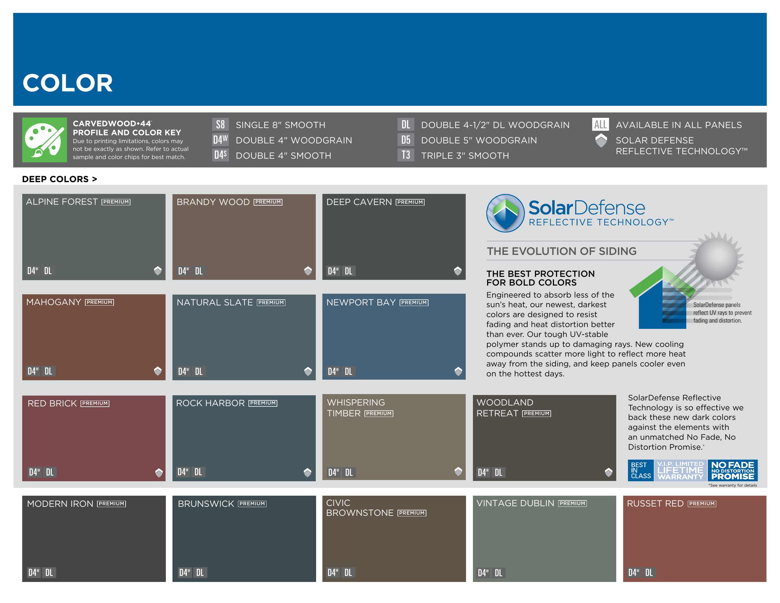 Mastic by Ply Gem, Catalogs, Carvedwood•44 Vinyl Siding Brochure ARCAT