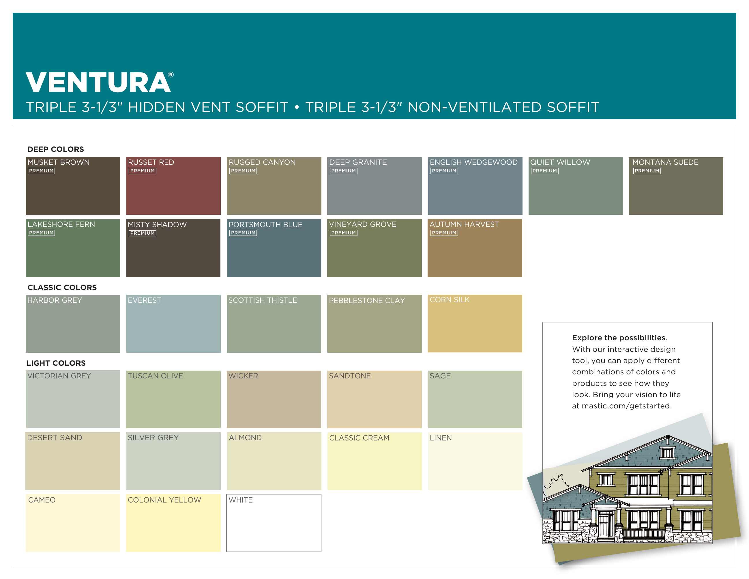 Mastic by Ply Gem, Catalogs, Ventura Vinyl Soffit ARCAT