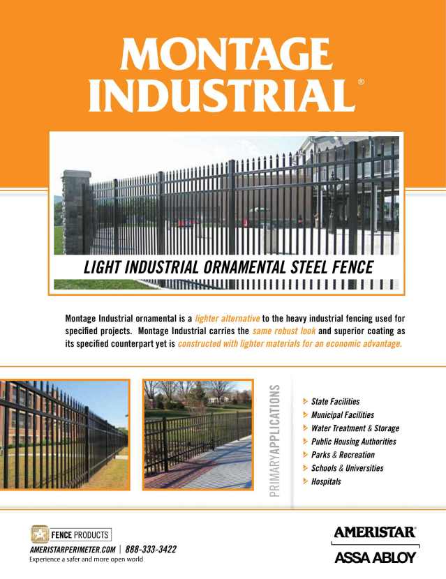 Ameristar Fence Products, Catalogs, Montage Industrial ARCAT
