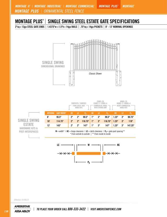 Ameristar Fence Products, Catalogs, Montage Plus ARCAT