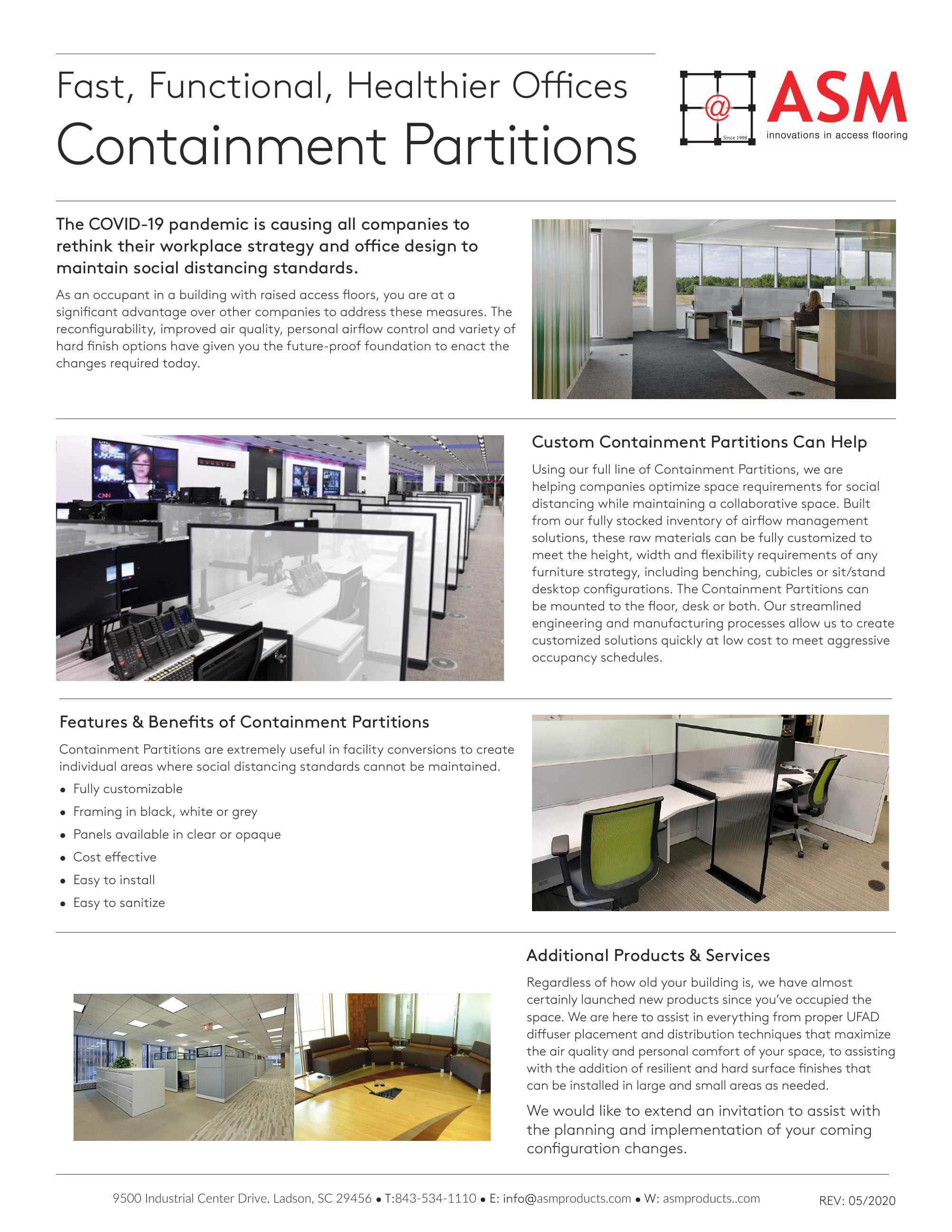 ASM Modular Systems, Inc., Catalogs, Containment Partitions ARCAT