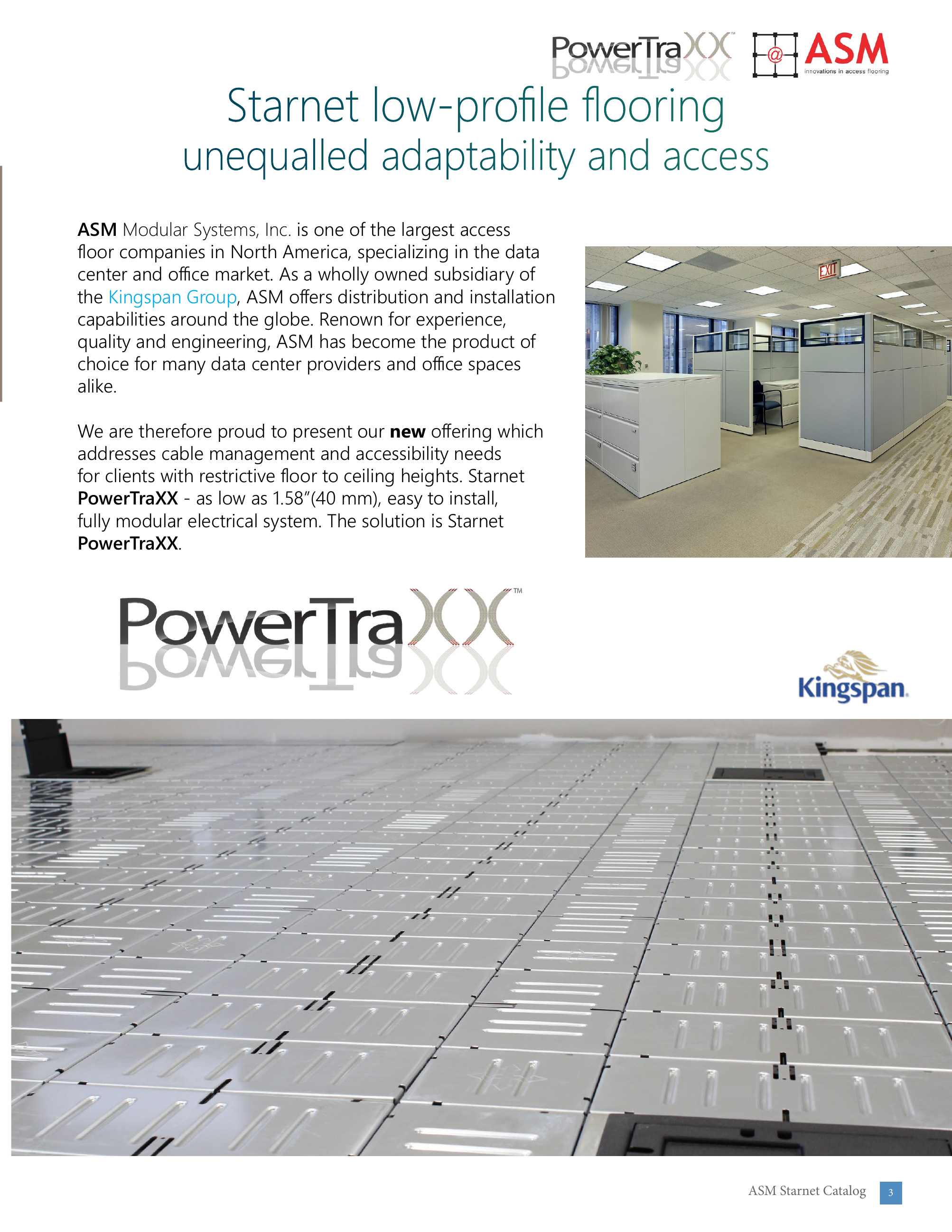 ASM Modular Systems, Inc., Catalogs, Access Flooring ARCAT