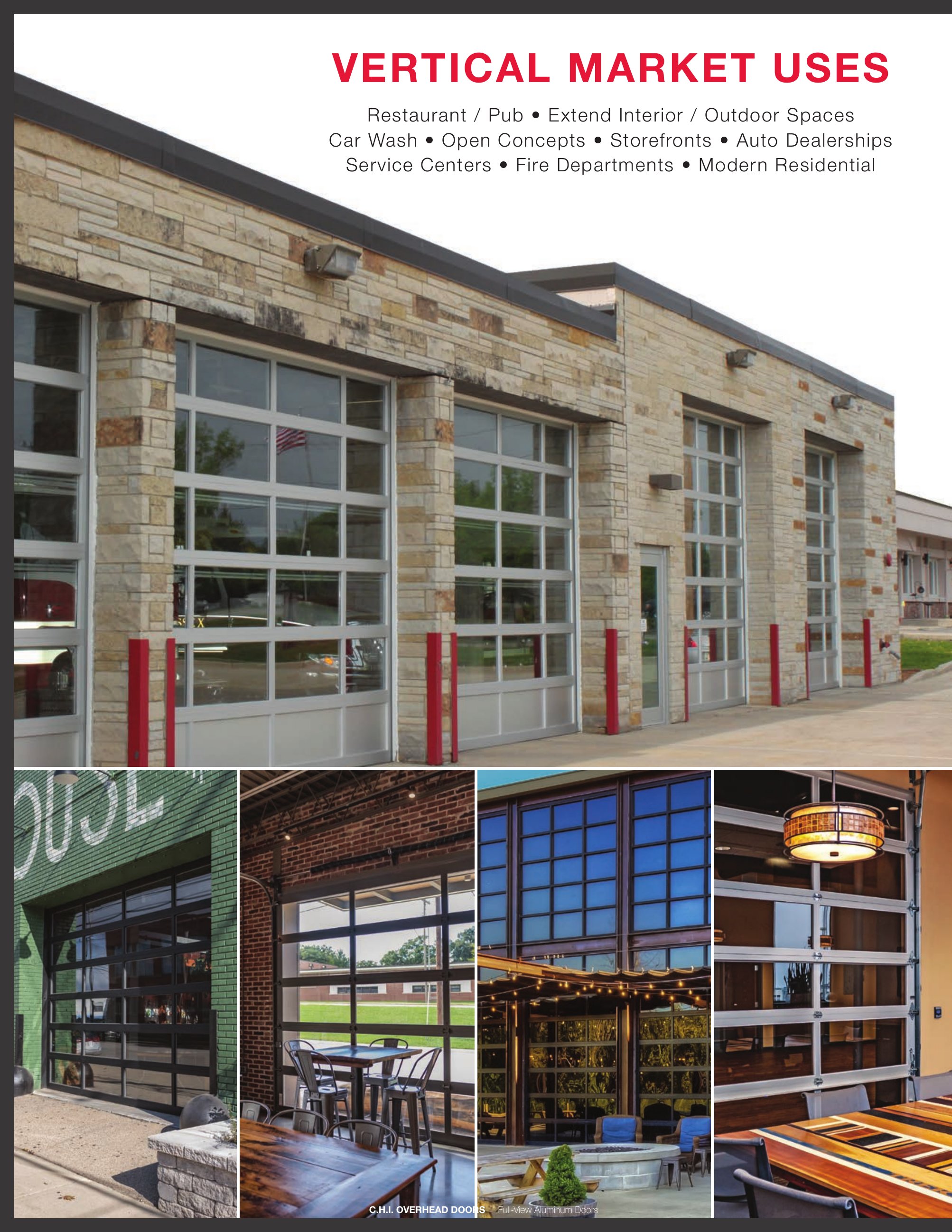 C.H.I. Overhead Doors, Catalogs, Full View Aluminum | ARCAT