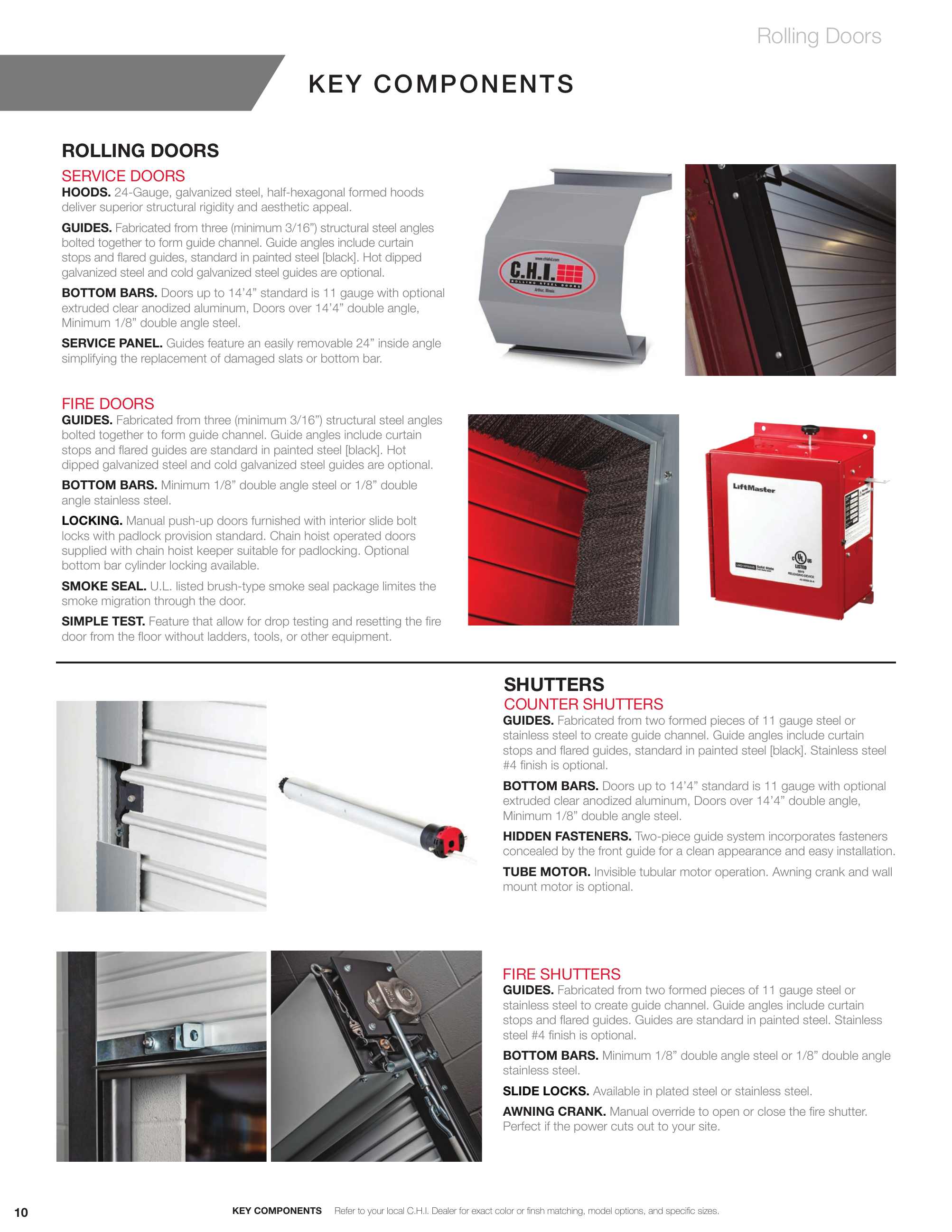 C.H.I. Overhead Doors, Catalogs, Rolling Doors Industrial Product Guide ...