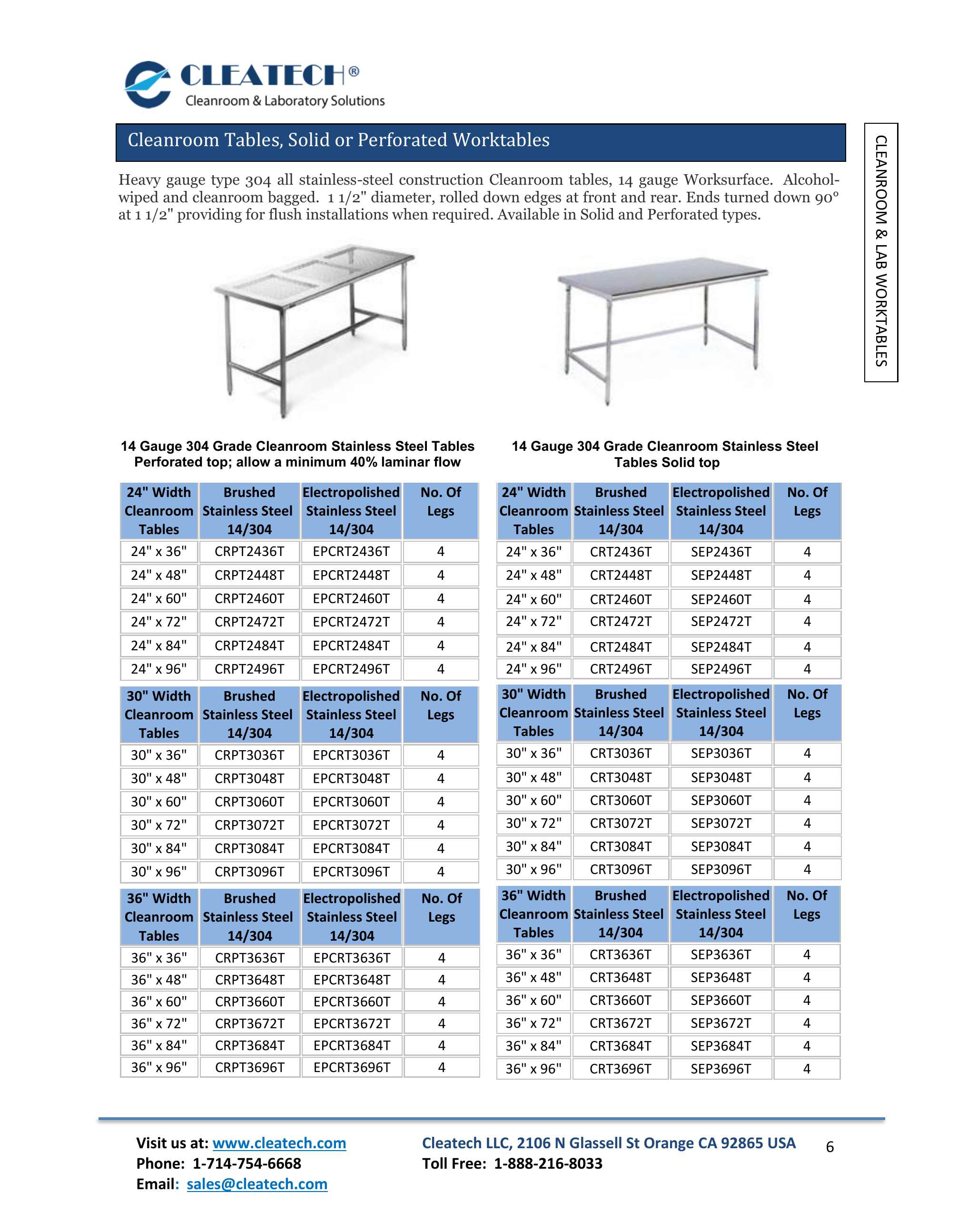 Cleatech, Catalogs, Laminar Flow Hood Clean Bench | ARCAT