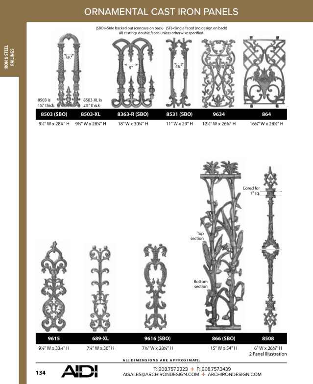 Architectural Iron Designs, Inc., Catalogs, Product Catalog ARCAT