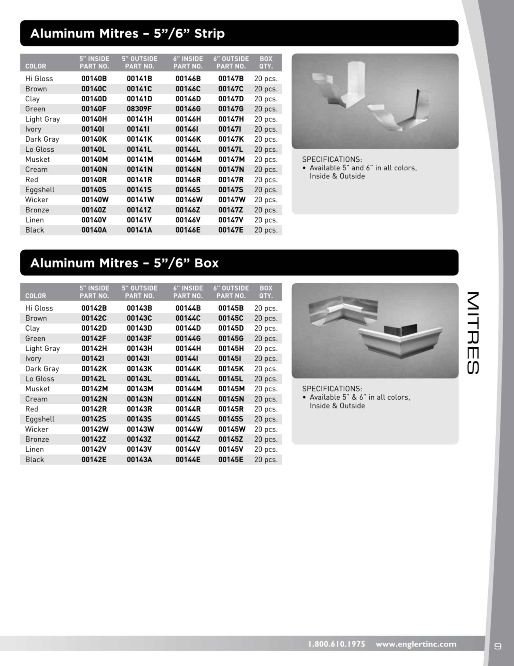Englert, Inc., Catalogs, Gutter Product Catalog ARCAT