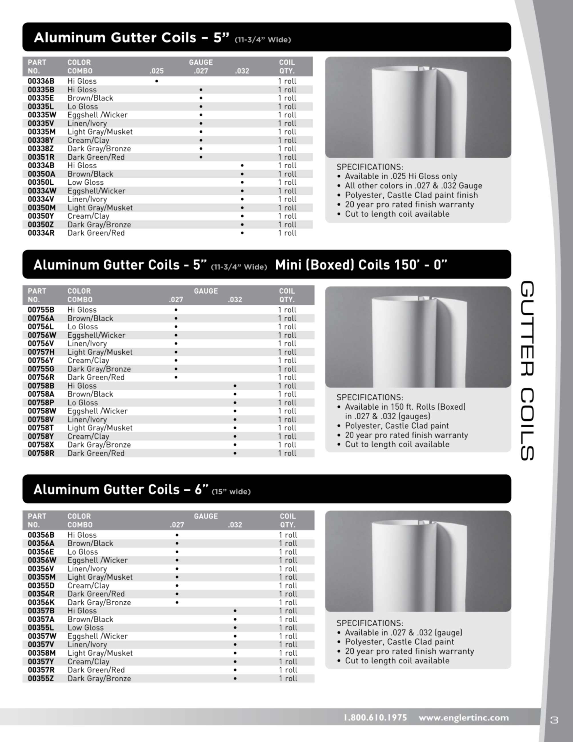Englert, Inc., Catalogs, Gutter Product Catalog ARCAT
