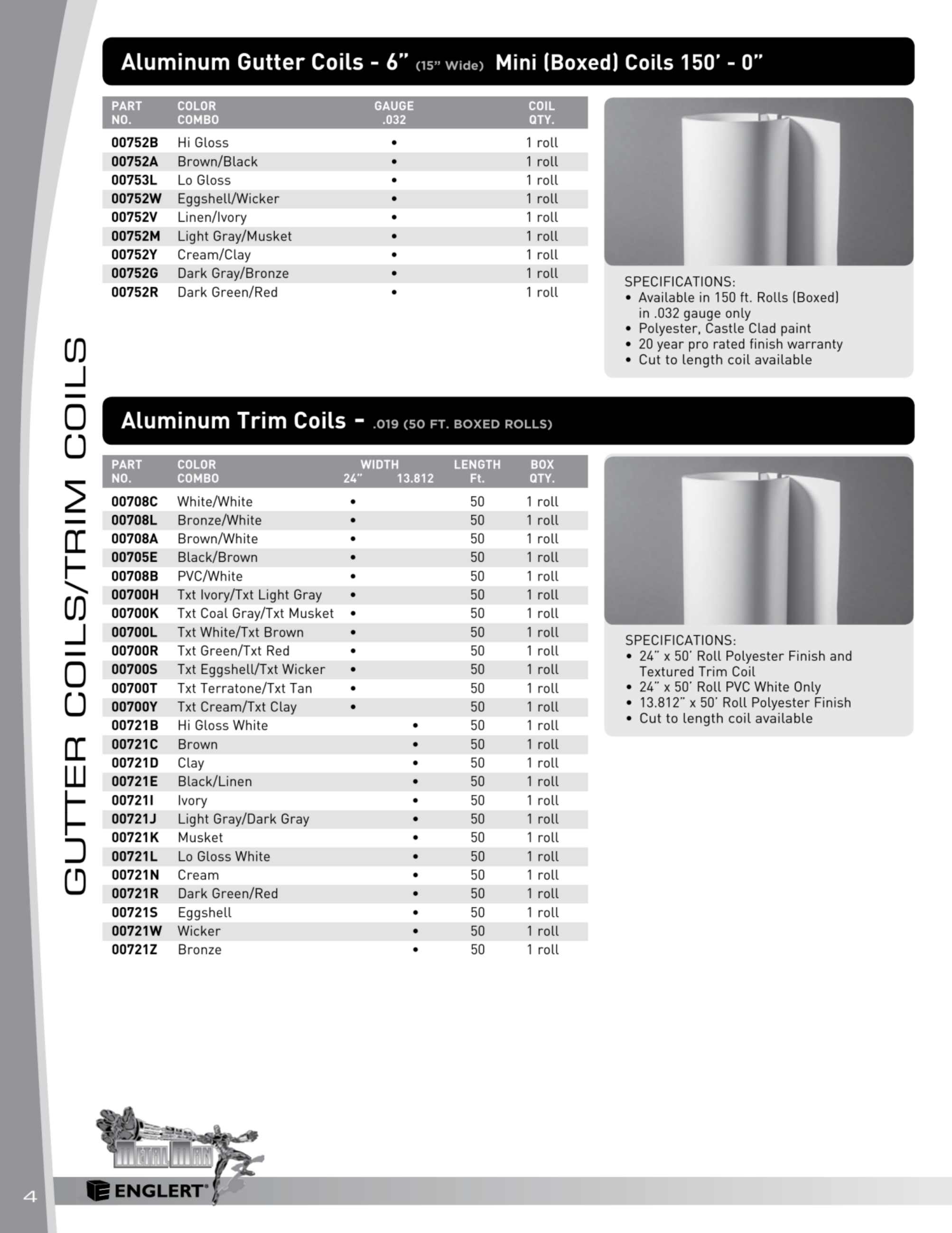 Englert, Inc., Catalogs, Gutter Product Catalog ARCAT