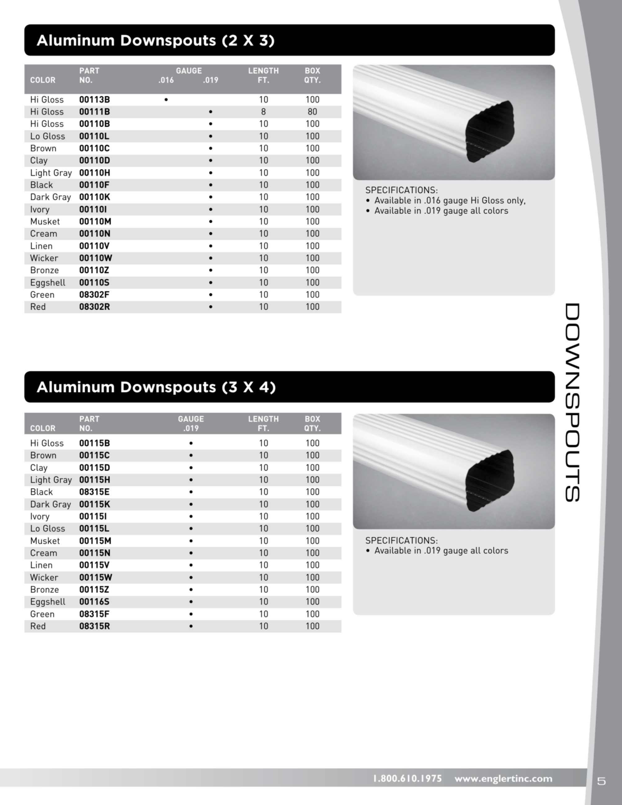 Englert, Inc., Catalogs, Gutter Product Catalog ARCAT
