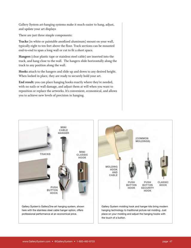 Gallery System Art Displays, Catalogs, Everyone's Guide to Art Hanging