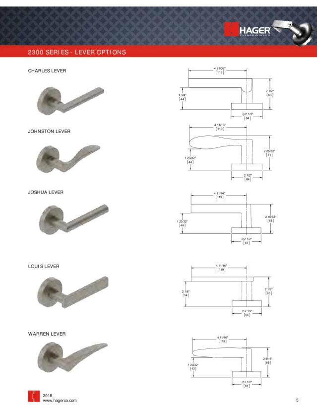 Hager Companies, Catalogs, Door Hardware Catalog ARCAT
