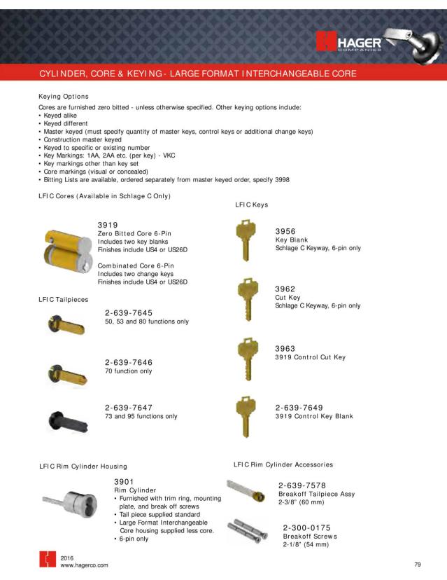 Hager Companies, Catalogs, Door Hardware Catalog ARCAT