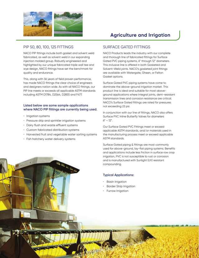 IPEX USA LLC, Catalogs, Naco Standard & Custom Fabricated PVC & CPVC