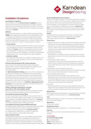 Commercial Installation Guidelines