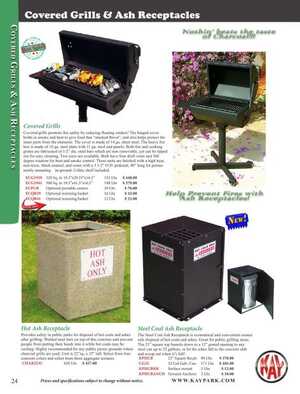 <!-- 057 -->Trash and Ash Receptacles