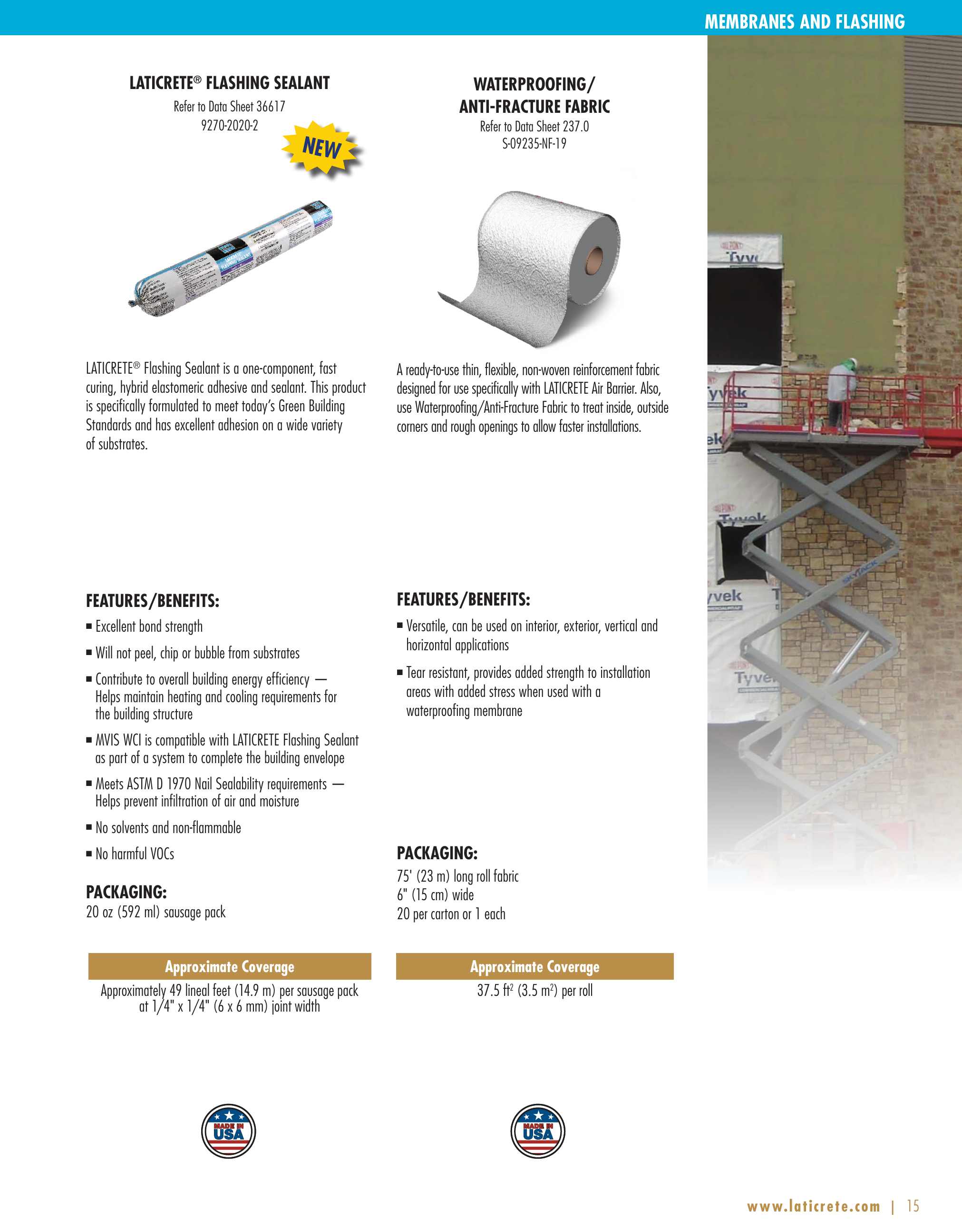 LATICRETE International, Inc., Catalogs, MASONRY VENEER INSTALLATION