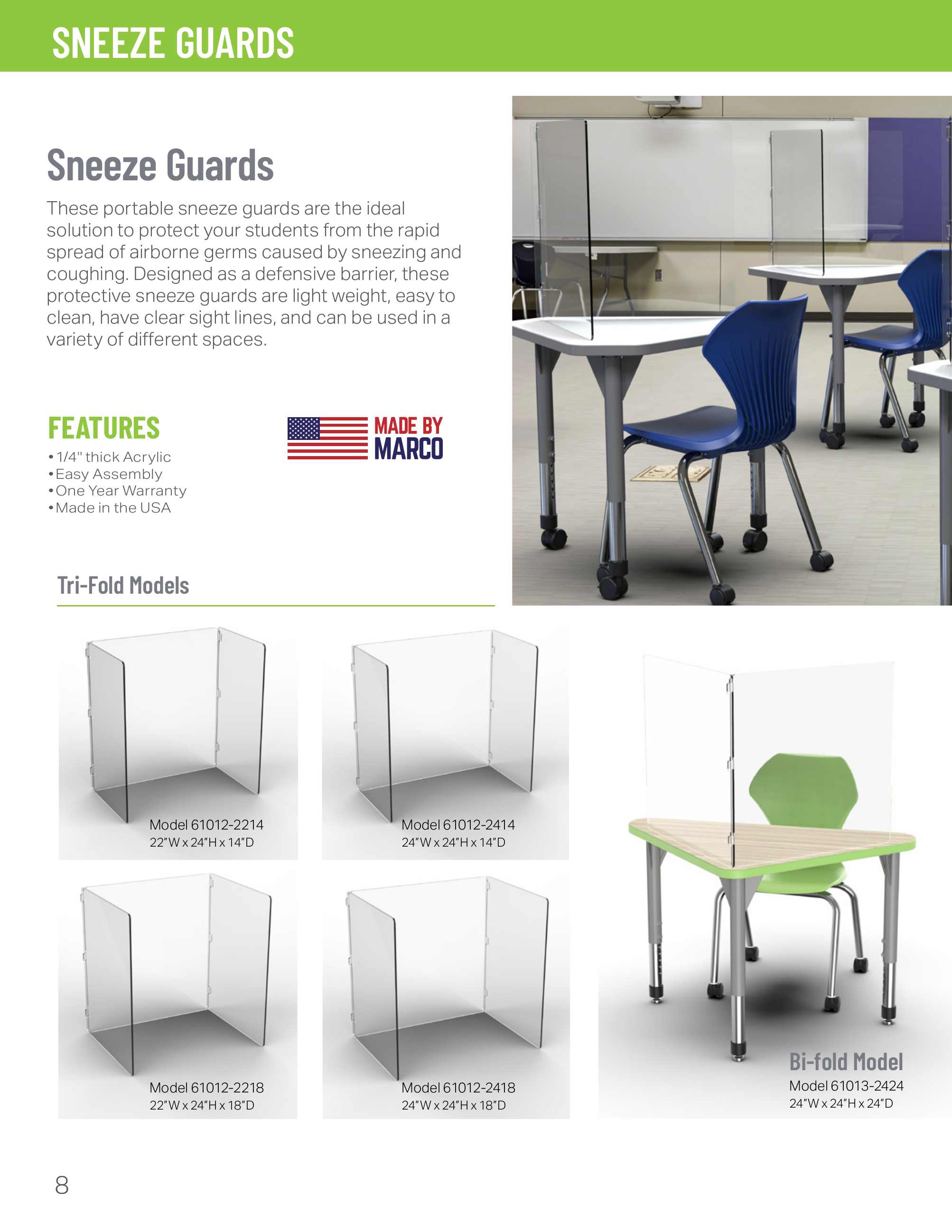 Marco Group Inc., Catalogs, Educational Products 2022 ARCAT