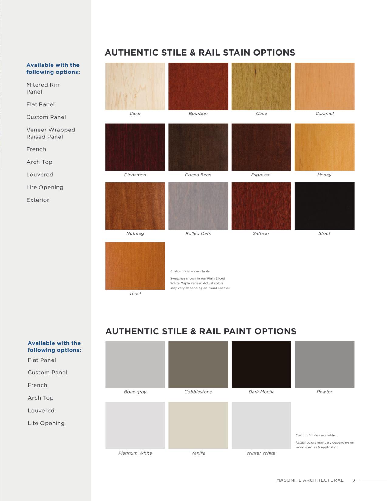 Masonite Architectural, Catalogs, ASPIRO Authentic Stile & Rail Doors