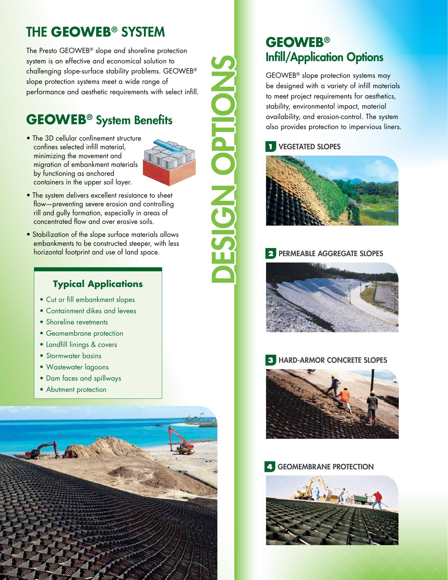 Presto Geosystems, Catalogs, Geoweb Slope & Shoreline Protection ARCAT