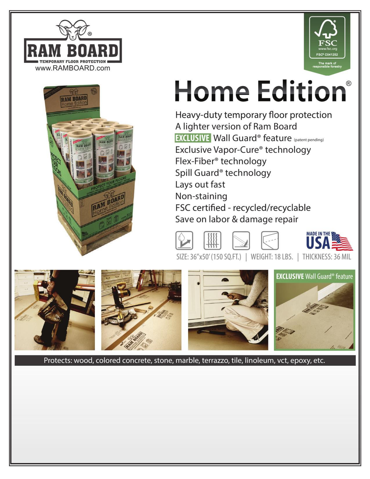 Ram Board/Surface Shields, Catalogs, Home Edition ARCAT