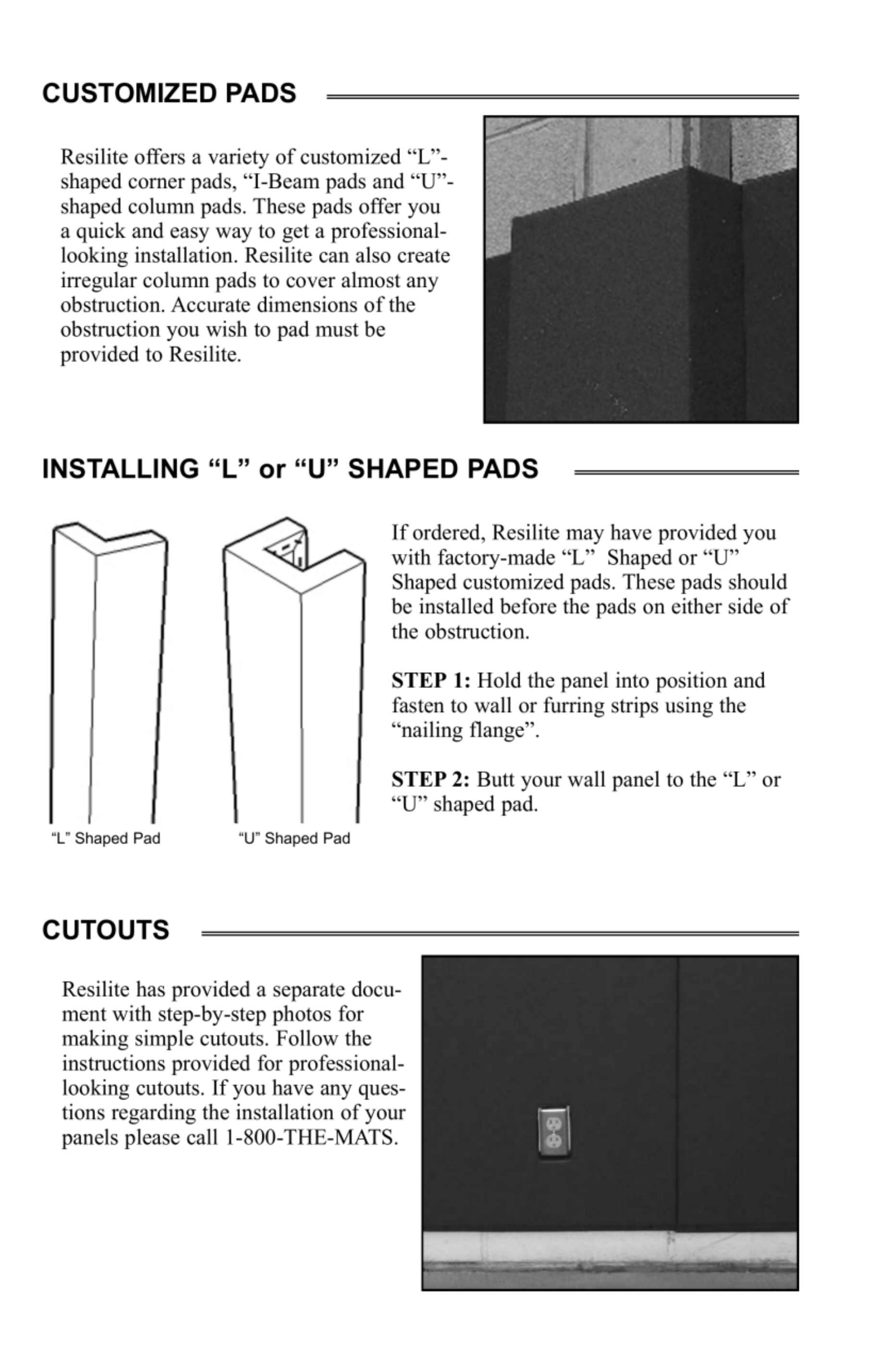Resilite Sports Products, Inc., Catalogs, Conventional Wainscot