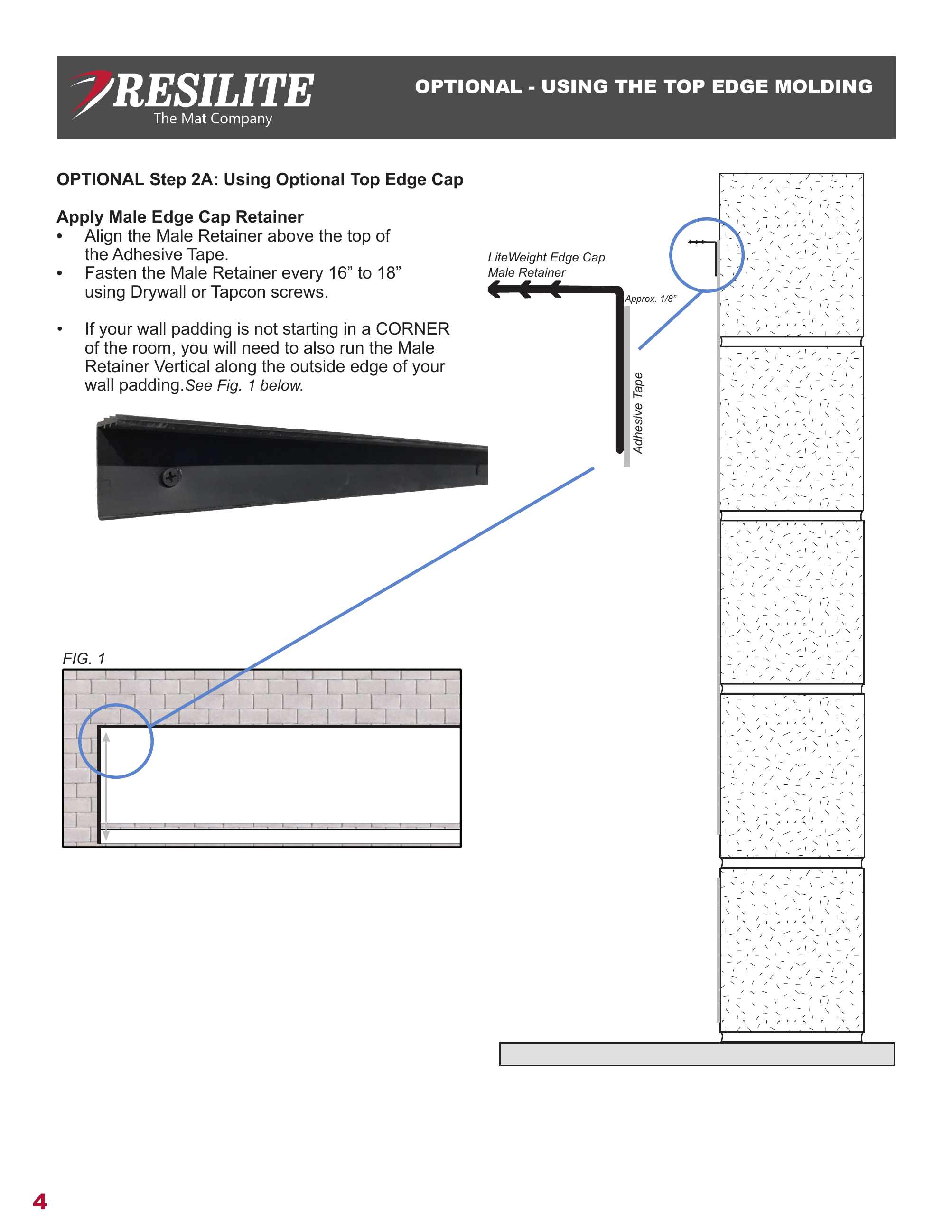 Resilite Sports Products, Inc., Catalogs, Liteweight Wall Padding