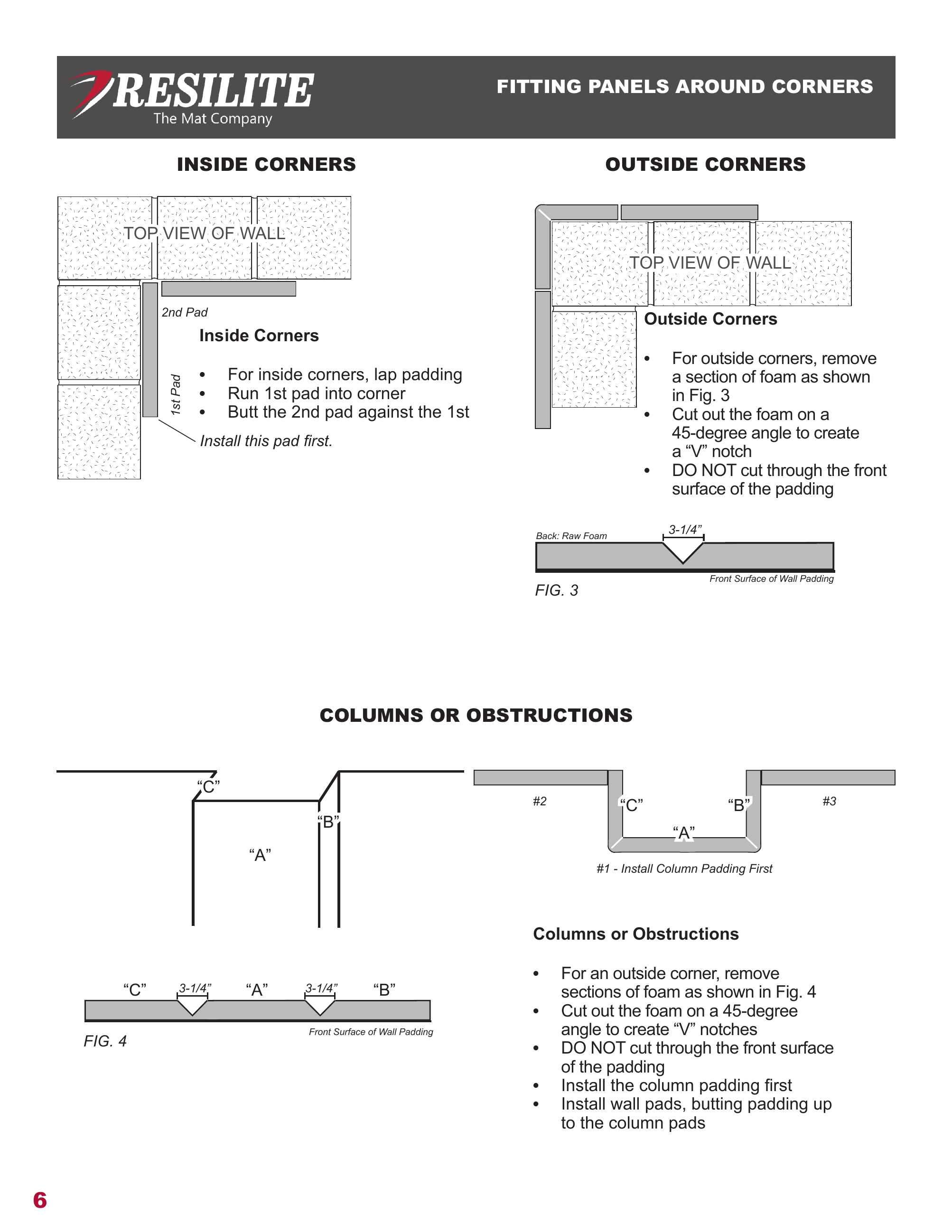 Resilite Sports Products, Inc., Catalogs, Liteweight Wall Padding