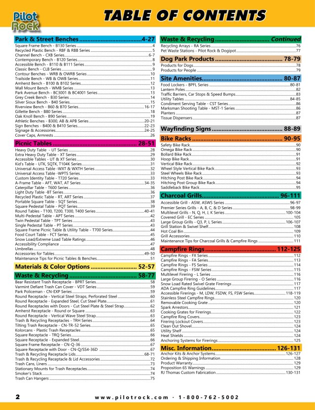 Product catalog