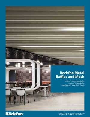 <!-- 012 -->Rockfon Metal Baffles and Mesh