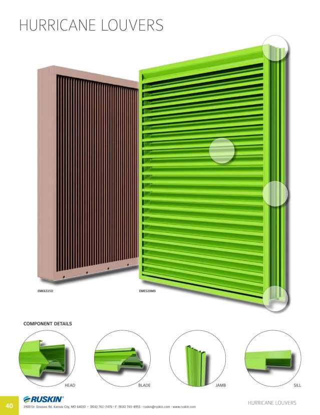 Ruskin Company, Catalogs, Architectural Louvers ARCAT